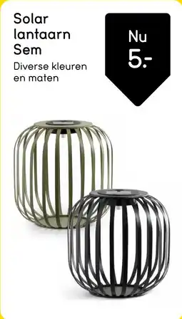 Leen Bakker Solar lantaarn Sem aanbieding