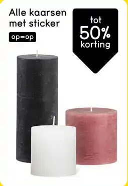 Leen Bakker Alle Kaarsen met Sticker aanbieding