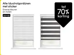 Leen Bakker Alle (duo)rolgordijnen met sticker aanbieding