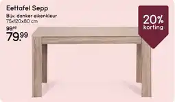 Leen Bakker Eettafel Sepp aanbieding