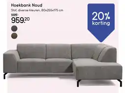 Leen Bakker Hoekbank Noud aanbieding