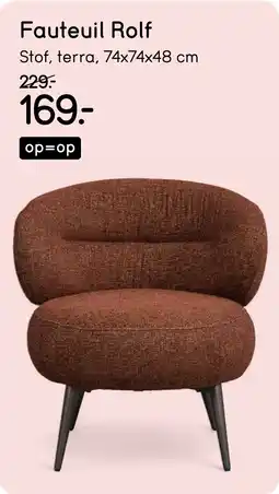 Leen Bakker Fauteuil Rolf aanbieding
