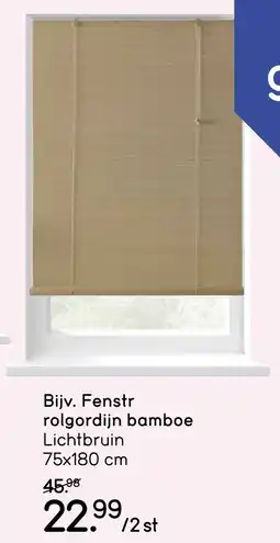 Leen Bakker Fenstr Rolgordijn Bamboe aanbieding