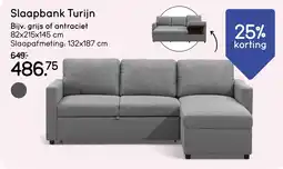 Leen Bakker Slaapbank Turijn aanbieding