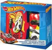 Bol.com Hot Wheels lunchbox set voor kinderen - 2-delig - rood - aluminium/kunststof aanbieding