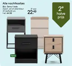Leen Bakker Alle Nachtkastjes aanbieding