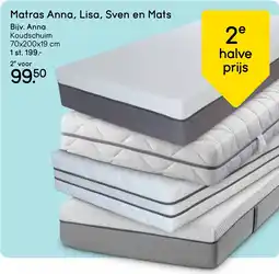 Leen Bakker Matras Anna, Lisa, Sven en Mats aanbieding