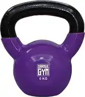 Bol.com Orange Gym, Vinyl Kettlebell – 6KG, russische kettlebell, neoprene coating aanbieding