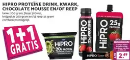 Boon`s Markt HIPRO PROTEÏNE DRINK, KWARK, CHOCOLATE MOUSSE EN/OF REEP aanbieding