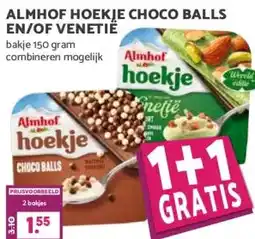 Boon`s Markt ALMHOF HOEKJE CHOCO BALLS EN/OF VENETIÊ aanbieding