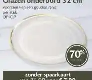 Boon`s Markt Glazen onderbord 32 cm aanbieding