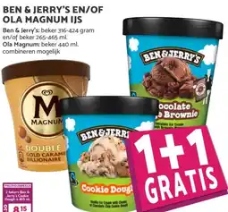 Boon`s Markt BEN & JERRY'S EN/OF OLA MAGNUM IJS aanbieding