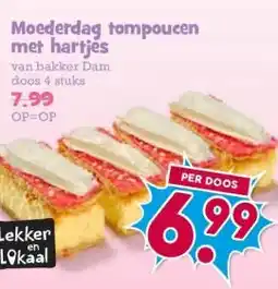 Boon`s Markt Moederdag tompoucen met hartjes aanbieding