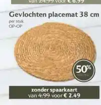 Boon`s Markt Gevlochten placemat 38 cm aanbieding