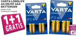 Boon`s Markt VARTA LONGLIFE AA EN/OF AAA BATTERIJEN aanbieding