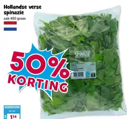 Boon`s Markt Hollandse verse spinazie aanbieding