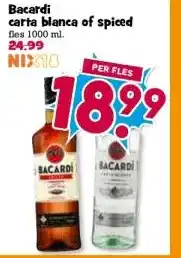 Boon`s Markt Bacardi carta blanca of spiced aanbieding