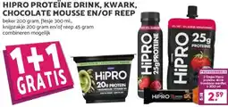 Boon`s Markt HIPRO PROTEÏNE DRINK, KWARK, CHOCOLATE MOUSSE EN/OF REEP aanbieding