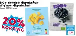 Boon`s Markt BIO+ biologisch diepvriesfruit of g'woon diepvriesfruit aanbieding