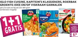Boon`s Markt IGLO FISH CUISINE, KAPITEIN'S KLASSIEKERS, ROERBAK GROENTE-IDEE EN/OF VISKRAAM GARNALEN aanbieding