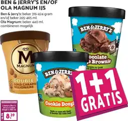 Boon`s Markt BEN & JERRY'S EN/OF OLA MAGNUM IJS aanbieding