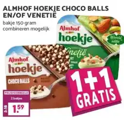 Boon`s Markt ALMHOF HOEKJE CHOCO BALLS EN/OF VENETIÊ aanbieding