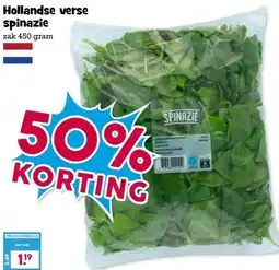 Boon`s Markt Hollandse verse spinazie aanbieding