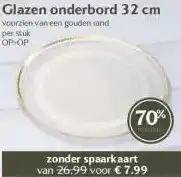 Boon`s Markt Glazen onderbord 32 cm aanbieding