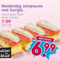 Boon`s Markt Moederdag tompoucen met hartjes aanbieding
