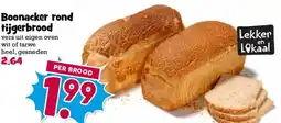 Boon`s Markt Boonacker rond tijgerbrood aanbieding