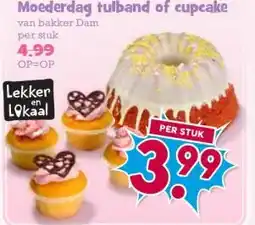 Boon`s Markt Moederdag tulband of cupcake aanbieding