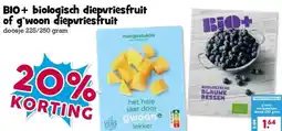 Boon`s Markt BIO+ biologisch diepvriesfruit of g'woon diepvriesfruit aanbieding