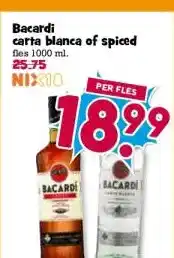 Boon`s Markt Bacardi carta blanca of spiced aanbieding