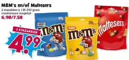 Boon`s Markt M&M's en/of Maltesers aanbieding