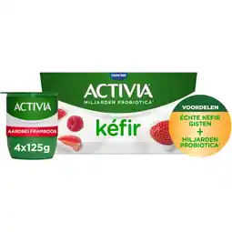 Albert Heijn Activia Kefir aardbei & framboos aanbieding