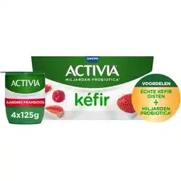 Albert Heijn Activia Kefir aardbei & framboos aanbieding