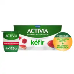 Albert Heijn Activia Kefir aardbei & framboos aanbieding