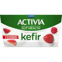 Albert Heijn Activia Kefir aardbei & framboos aanbieding