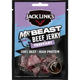 Albert Heijn Jack Link's Beef jerky teriyaki aanbieding