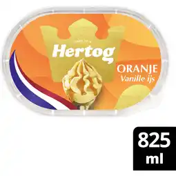 Albert Heijn Hertog oranje vanille ijs aanbieding