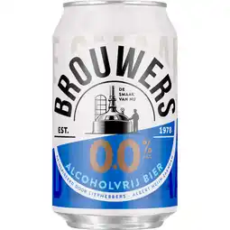 Albert Heijn Brouwers Alcoholvrij bier 0.0% aanbieding