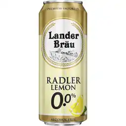 Albert Heijn Lander bräu Radler lemon 0.0% aanbieding