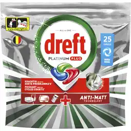 Albert Heijn Dreft Platinum plus vaatwastabletten original aanbieding