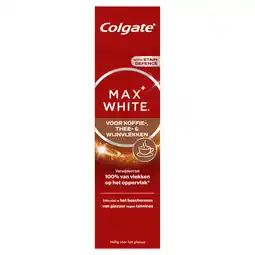 Albert Heijn Colgate Max white voor koffie, thee wijnvlekken aanbieding