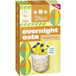 Albert Heijn 3Bears Overnight oats golden mango aanbieding
