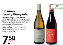 Sligro Bosman Family Vineyards aanbieding