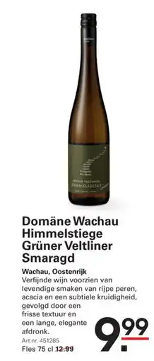 Sligro Domäne Wachau Himmelstiege Grüner Veltliner Smaragd aanbieding