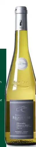 Sligro Domaine de la Briaudiere Muscadet Sèvre et Maine Sur Lie Vieilles Vignes aanbieding