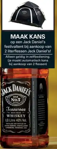 Sligro Jack Daniel's Tennessee Whisky aanbieding