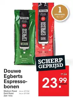 Sligro Douwe Egberts Espresso- bonen aanbieding